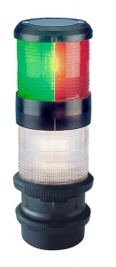 Aquasignal 40 anker/3farvet Sort 12V snapkobl.