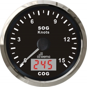 Wema Speedometer 15 kn Sort RF