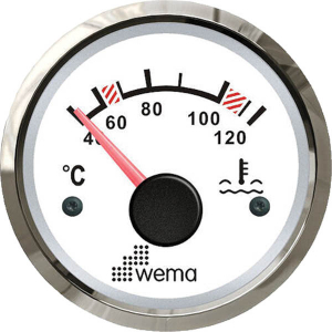 Wema Vandtemperatur instrument NMEA2000 Hvidt RF