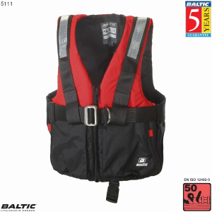 Offshore Sejlervest m. sele-Sort/Rød-XSmall-58-78 cm. bryst