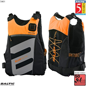 SUP Elite svømmevest-Orange-Sort-Small-58-87 cm. bryst