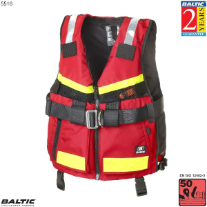 SAR sejlervest m. sele Rød BALTIC 5516