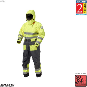 HiVis Flydedragt-UV-Gul/Sort-XSmall-78-86 cm. bryst