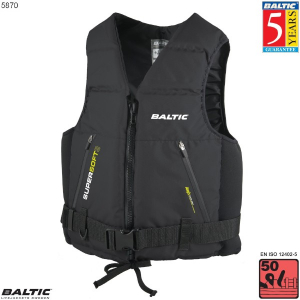 Super Soft III sejlervest-Sort-Small-58-87 cm. bryst